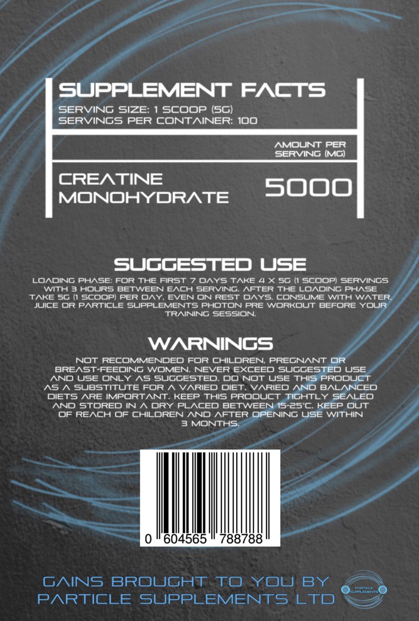 Creatine Monohydrate - Premium Creatine from Particle Supplements - Just $30.00! Shop now at Particle Supplements