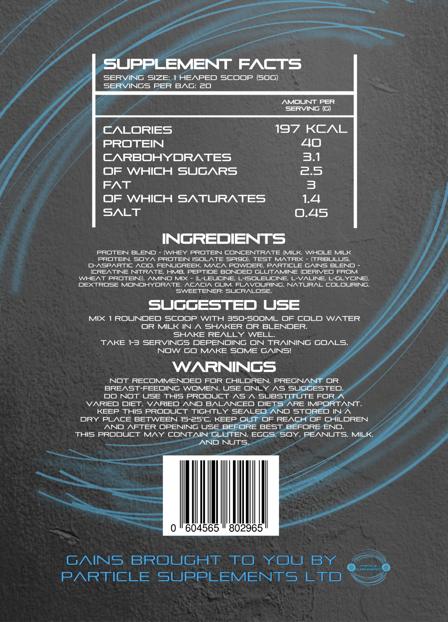 Lean Whey Protein - Premium  from Particle Supplements - Just $25.00! Shop now at Particle Supplements